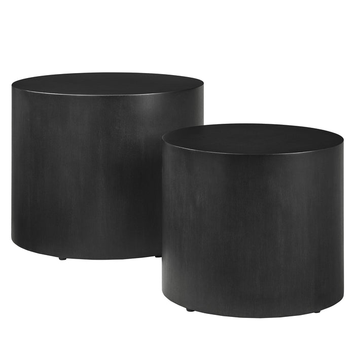 Amani  Round Nesting  Coffee Tables Set of 2