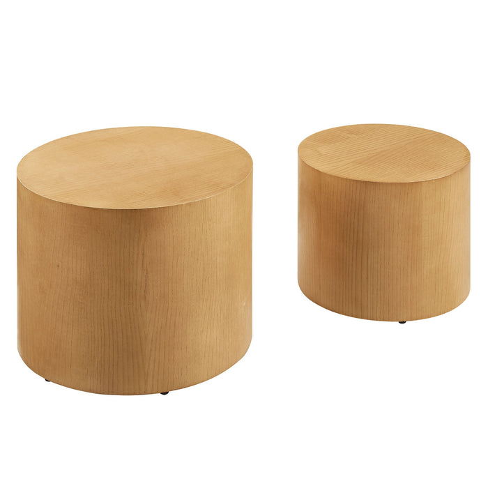 Amani  Round Nesting  Coffee Tables Set of 2