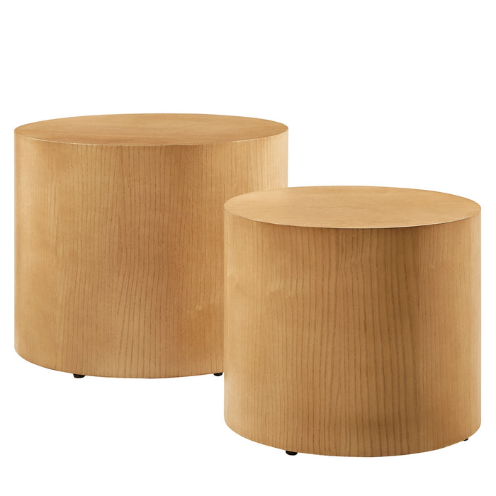 Amani  Round Nesting  Coffee Tables Set of 2