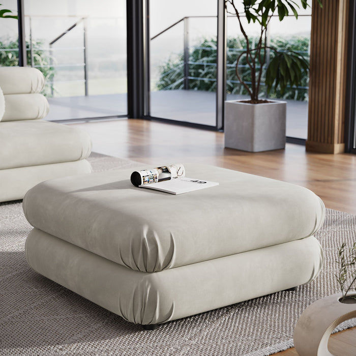 Jubilee Modular Performance Velvet Ottoman