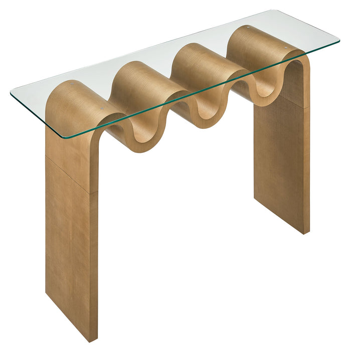 Ondine Glass Top 50" Console Table