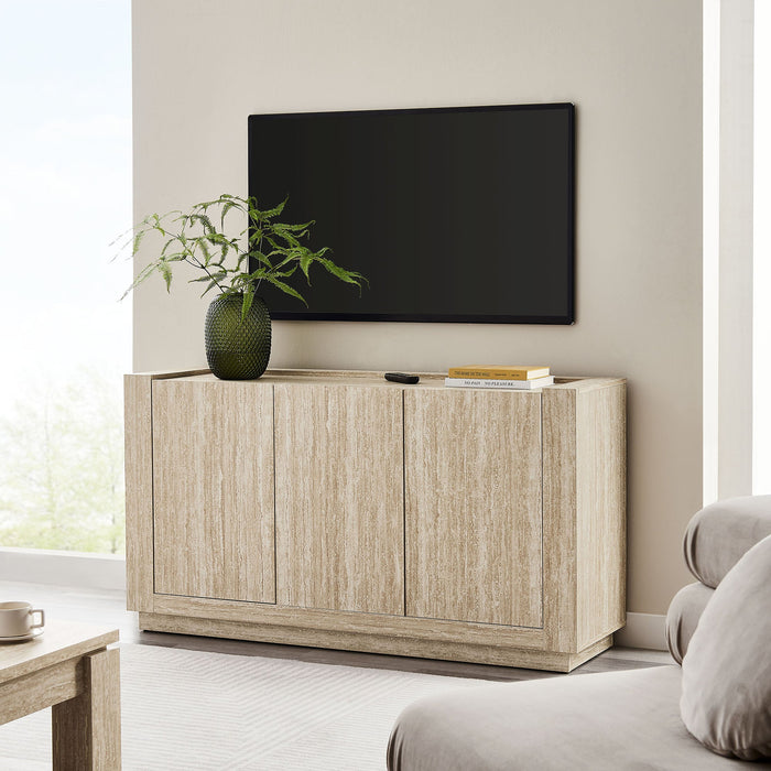 Hollis 59" Travertine Sideboard