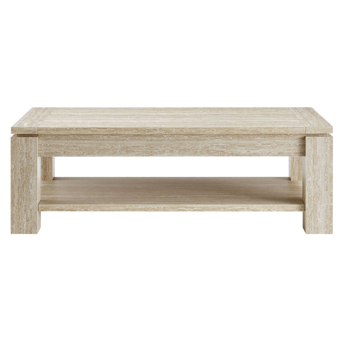 Hollis Travertine Coffee Table