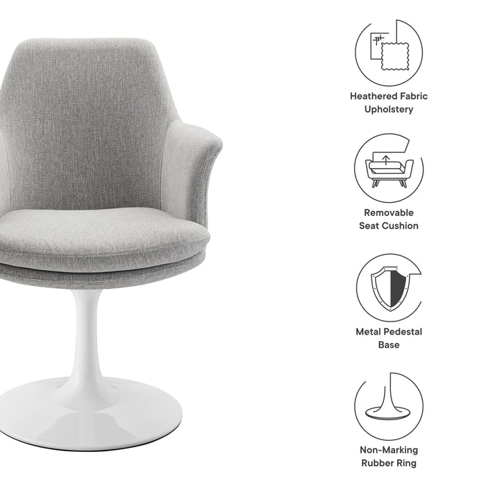 Lippa Swivel Dining Armchair