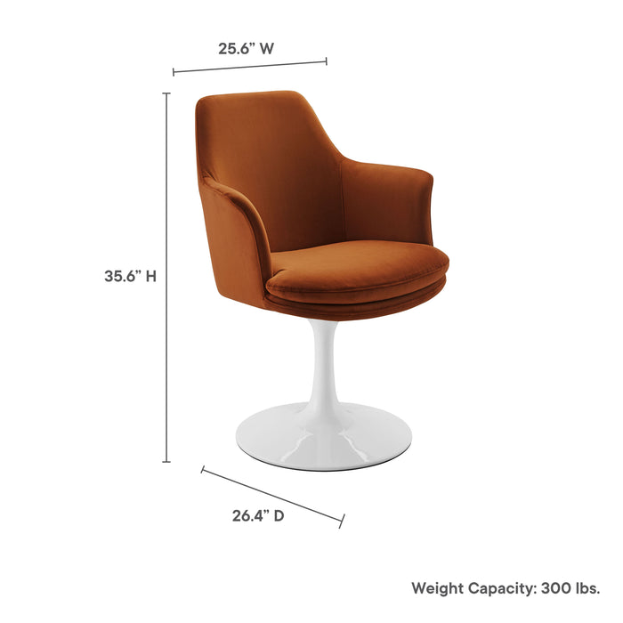 Lippa Swivel Dining Armchair