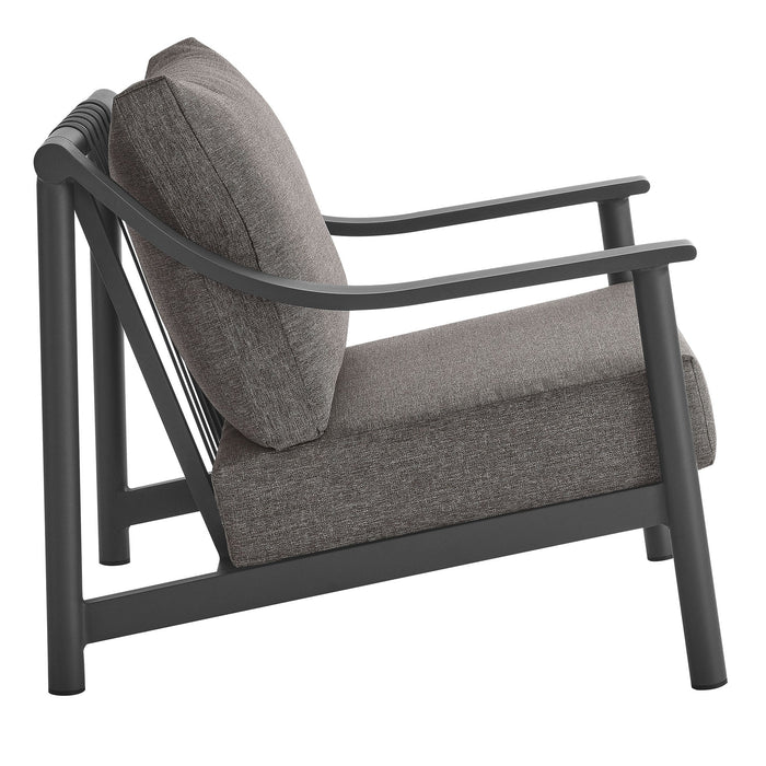 Terrace Outdoor Patio Aluminum Accent Armchair