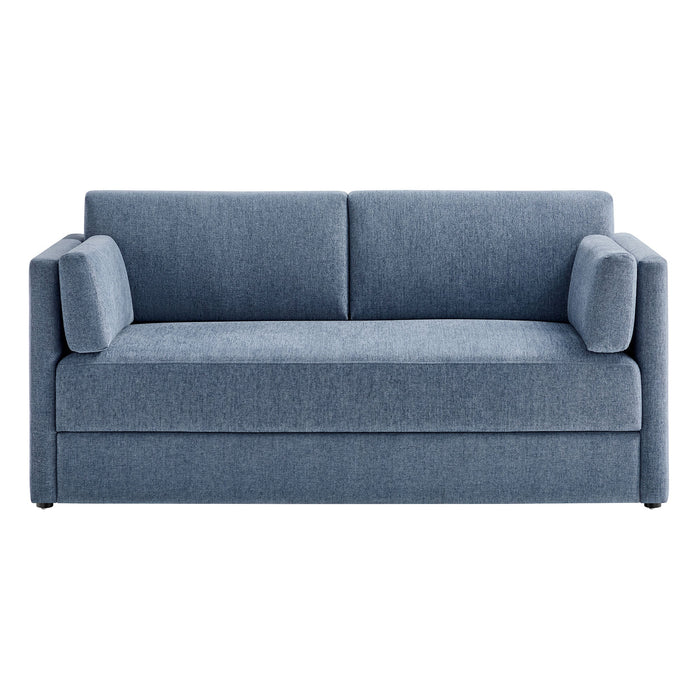 Linden Upholstered Heathered Chenille Sofa