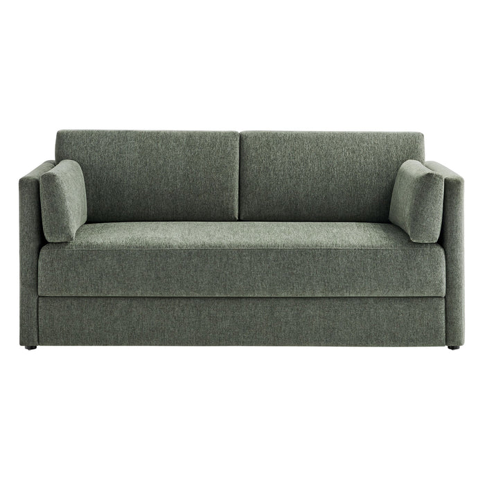 Linden Upholstered Heathered Chenille Sofa