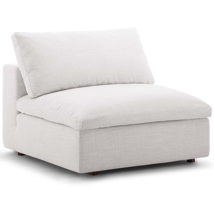 Commix Down Filled Overstuffed 2-Piece Armless Sectional Loveseat