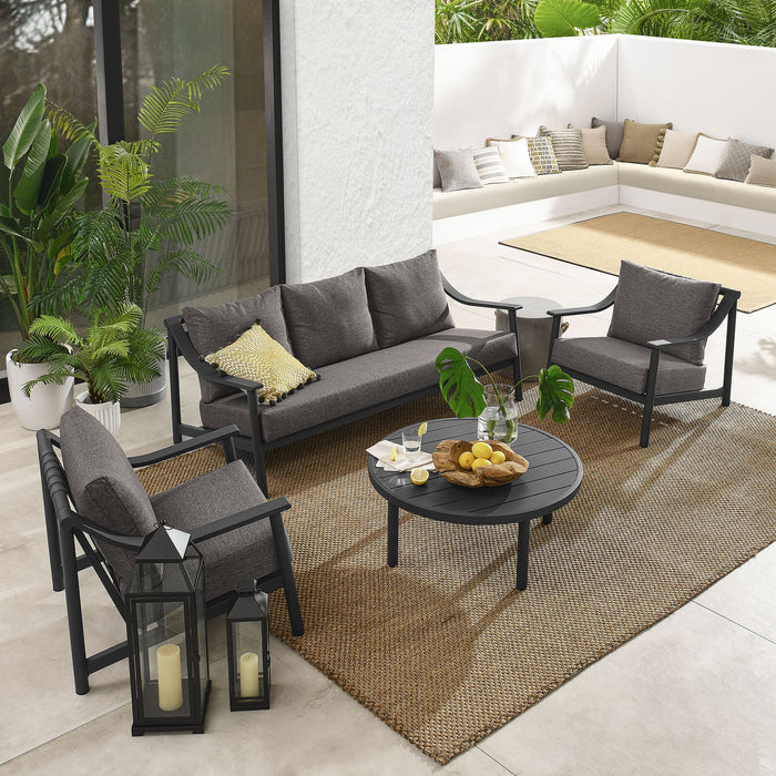 Terrace 4-Piece Outdoor Patio Aluminum Furniture Set