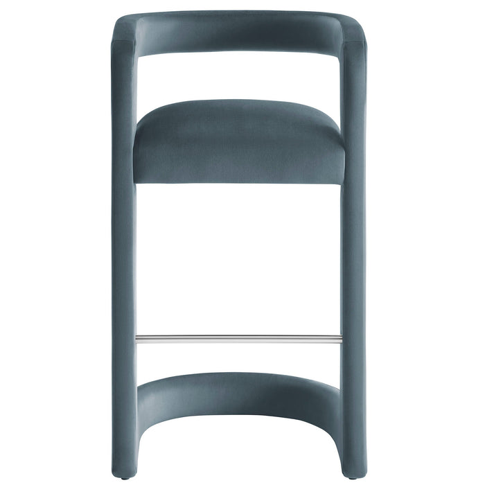 Winslow Performance Velvet Bar Stool