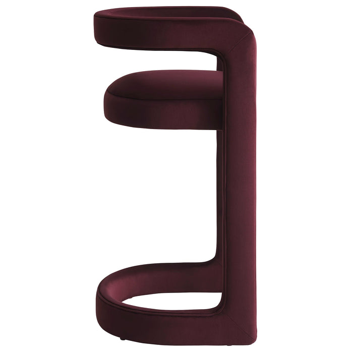 Winslow Performance Velvet Bar Stool