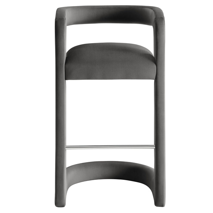 Winslow Performance Velvet Bar Stool