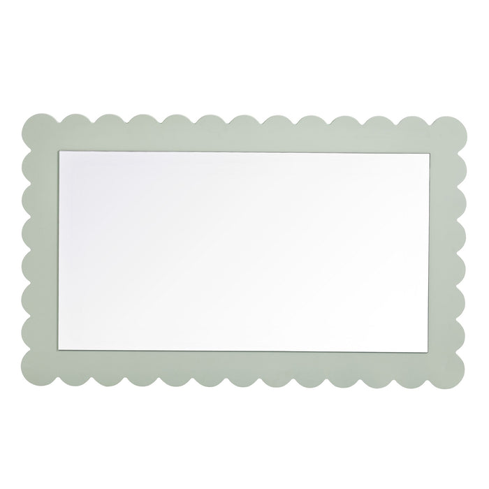 Emmeline Scalloped Rectangle Wall Mirror