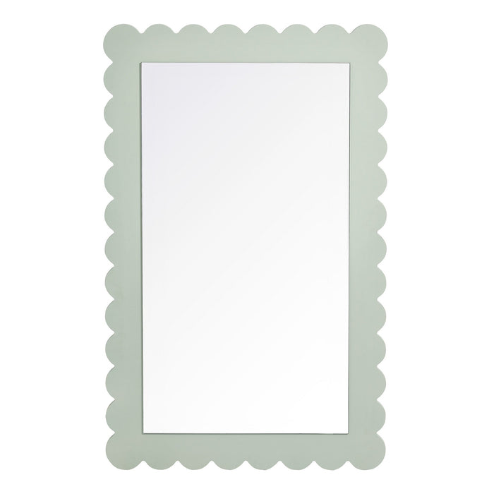 Emmeline Scalloped Rectangle Wall Mirror