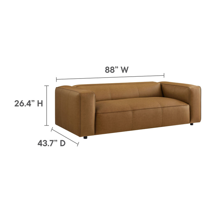 Auren Upholstered Vegan Leather Sofa