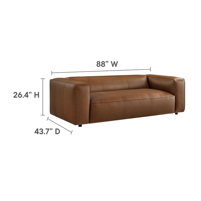 Auren Upholstered Vegan Leather Sofa