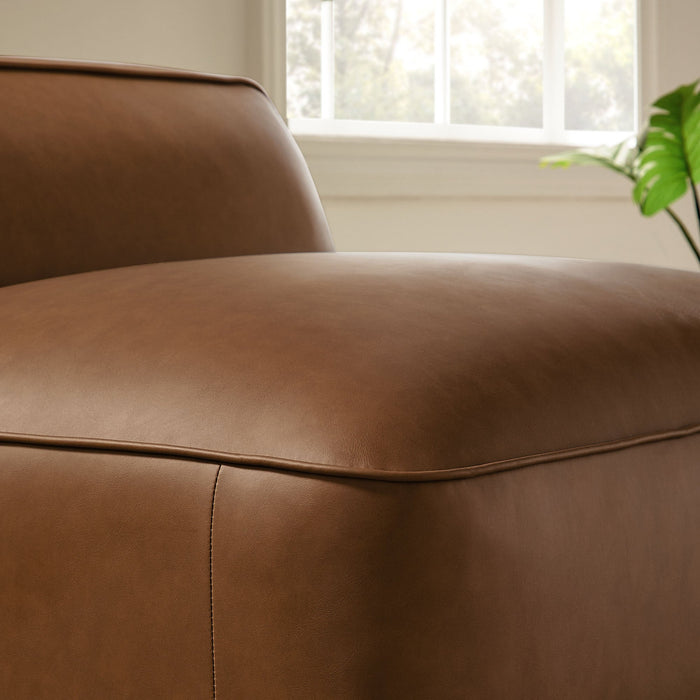 Auren Upholstered Vegan Leather Modular Armless Chair