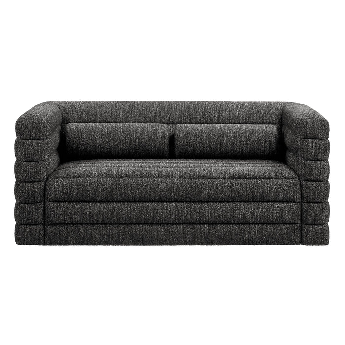 Relle Channel Tufted Boucle Upholstered Loveseat