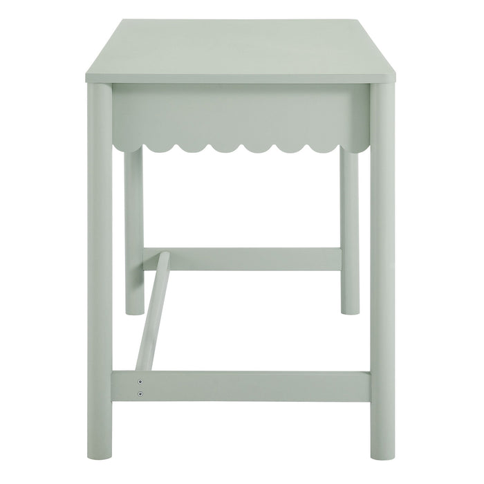 Emmeline 1-Drawer Scallop Writing Desk