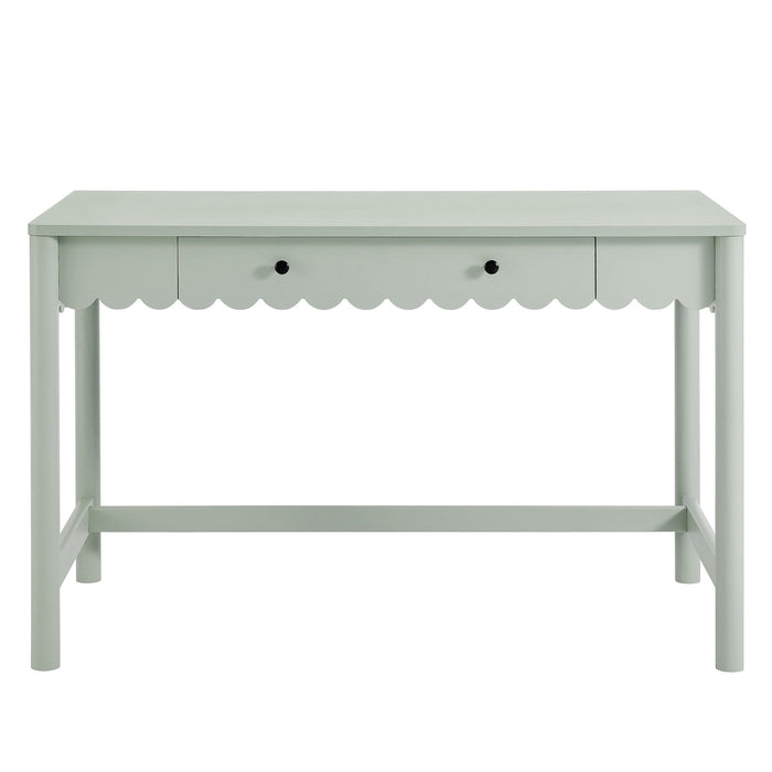 Emmeline 1-Drawer Scallop Writing Desk