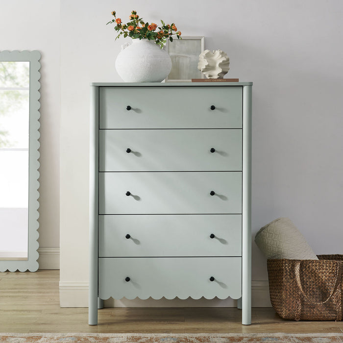 Emmeline Scalloped 5-Drawer Chest