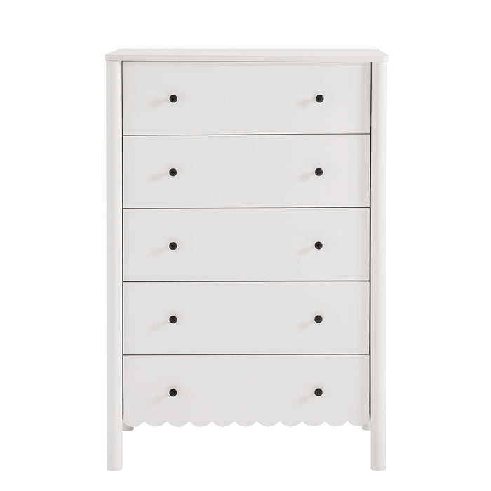 Emmeline Scalloped 5-Drawer Chest