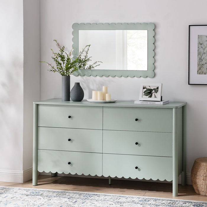 Emmeline Scalloped 6-Drawer Dresser