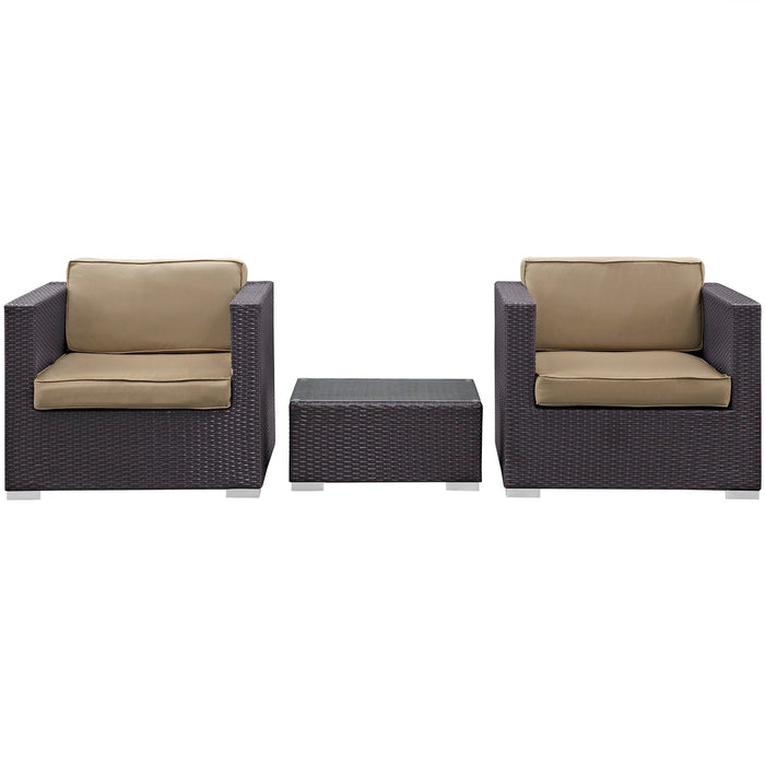 Burrow 3 Piece Outdoor Patio Sofa Set