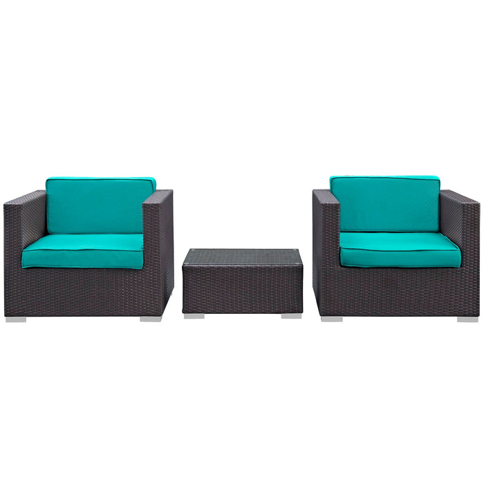 Burrow 3 Piece Outdoor Patio Sofa Set