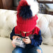 Tuque Enfant Doublée | Kid Knit Beanie TRICOLORE - Pominie