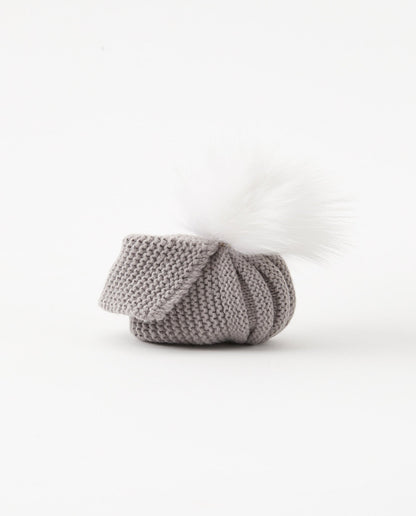 Chaussons bébé tricotés - Sans pompon