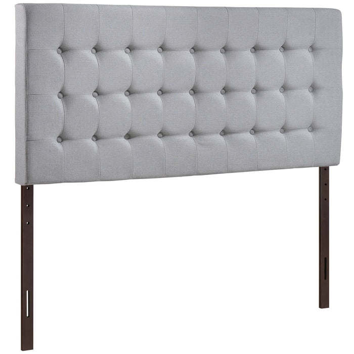 Tinble Upholstered Fabric Queen Headboard