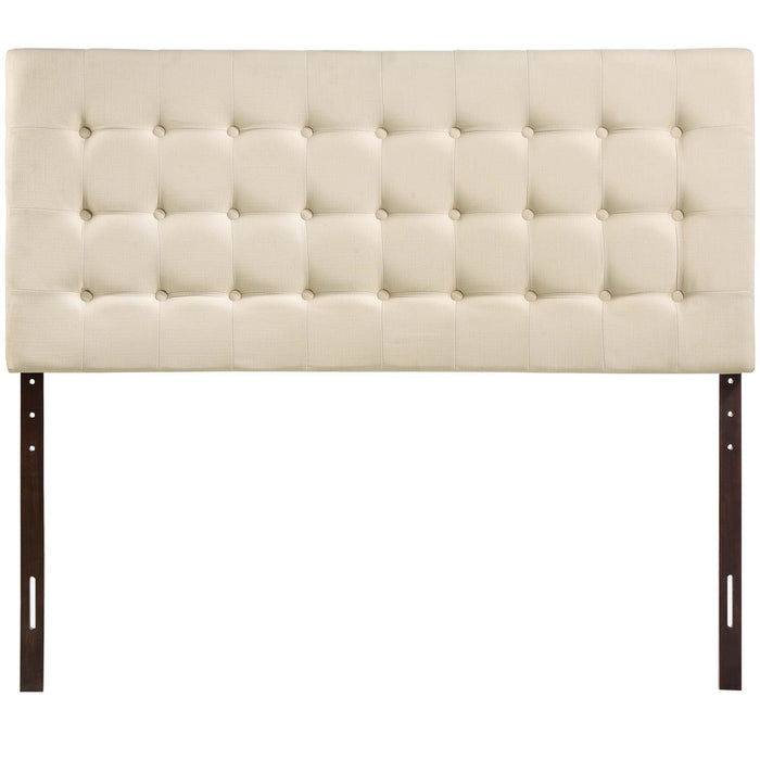 Tinble Upholstered Fabric Queen Headboard