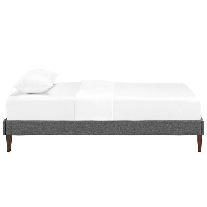 Sharon Fabric Bed Frame with Squared Tapered Legs