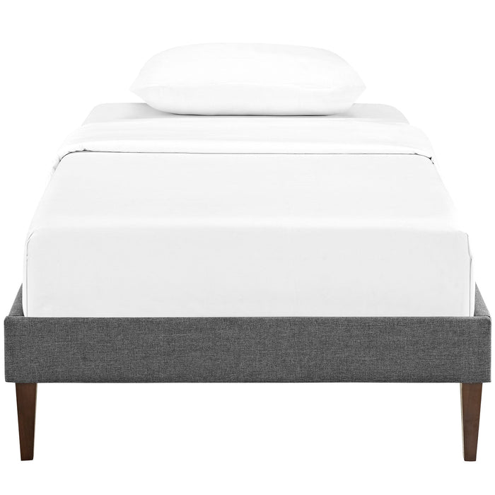 Sharon Fabric Bed Frame with Squared Tapered Legs