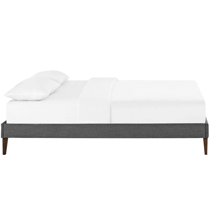 Sharon Fabric Bed Frame with Squared Tapered Legs