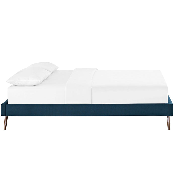 Helen Fabric Bed Frame with Round Splayed Legs