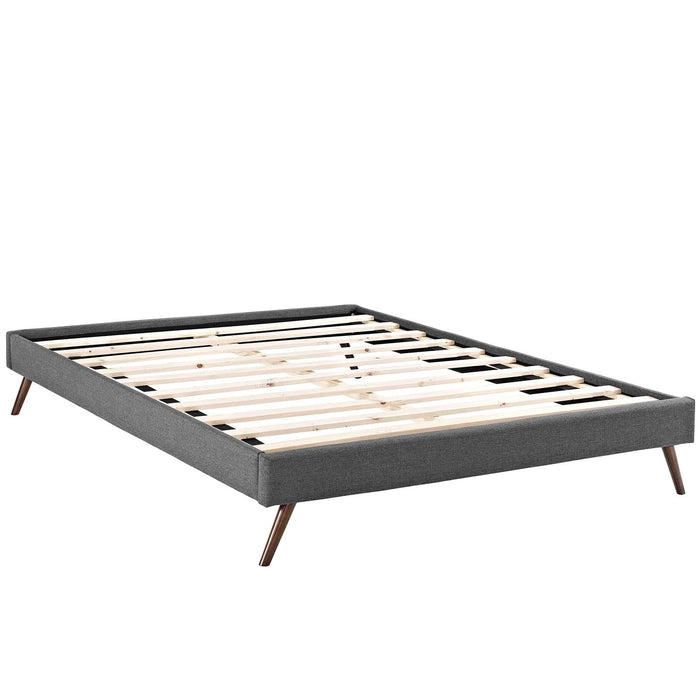 Helen Fabric Bed Frame with Round Splayed Legs