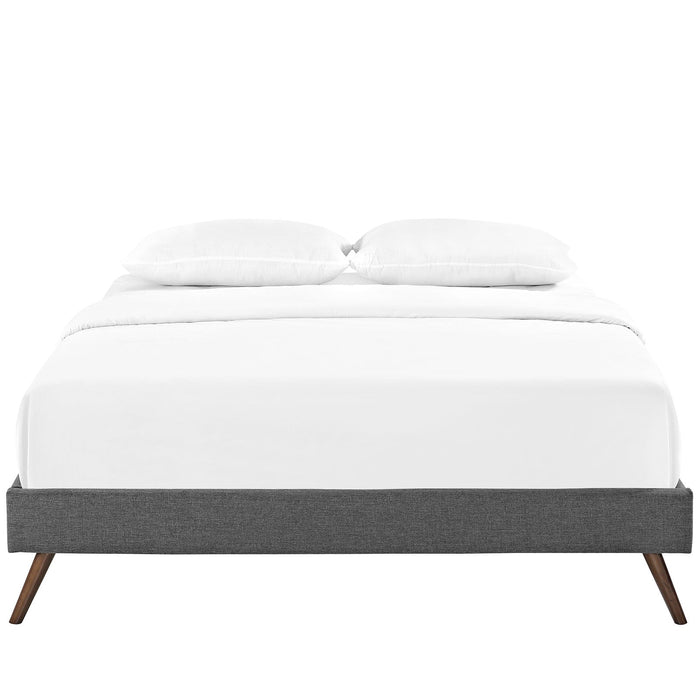 Helen Fabric Bed Frame with Round Splayed Legs