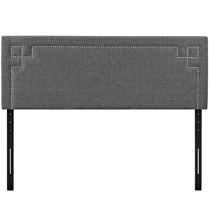 Josie Fabric Queen Platform Bed with Squared Tapered Legs