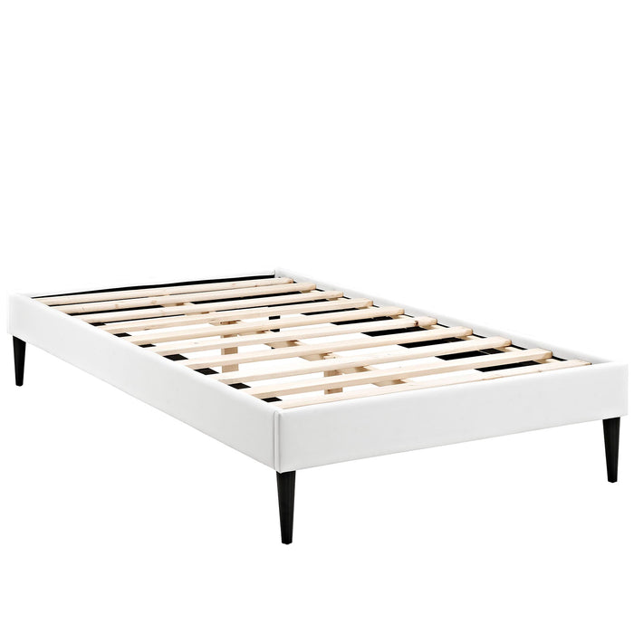 Sherry Fabric Bed Frame with Round Tapered Legs