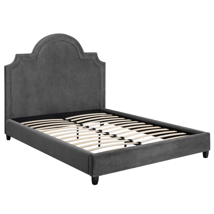 Primrose Performance Velvet Platform Bed