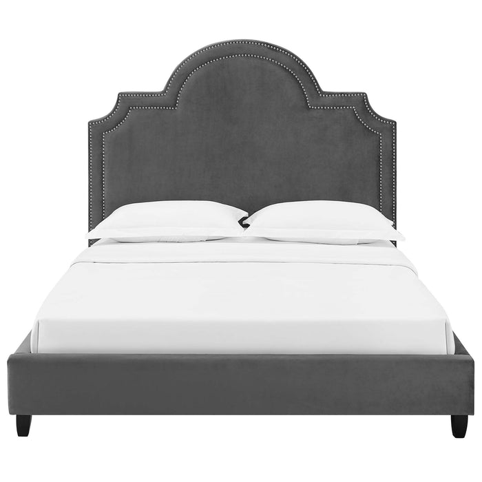 Primrose Performance Velvet Platform Bed