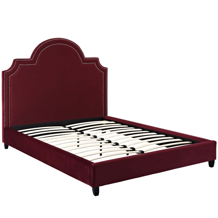 Primrose Performance Velvet Platform Bed