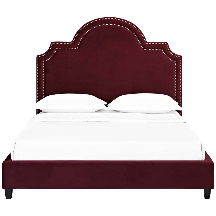 Primrose Performance Velvet Platform Bed