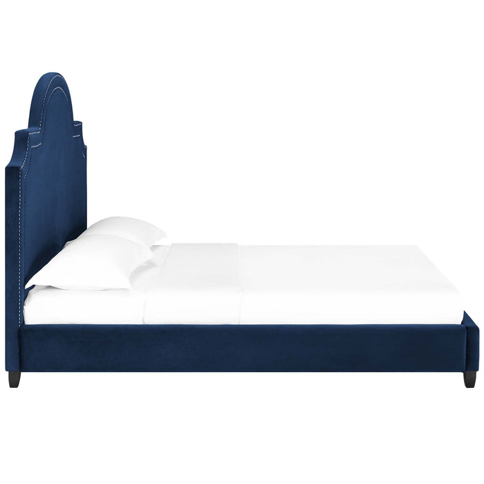 Primrose Performance Velvet Platform Bed