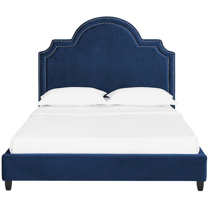 Primrose Performance Velvet Platform Bed