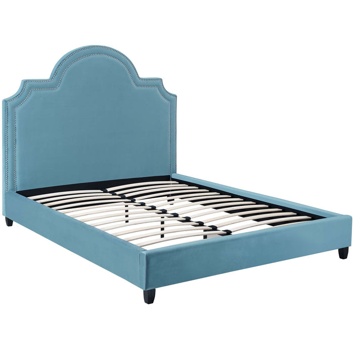 Primrose Performance Velvet Platform Bed