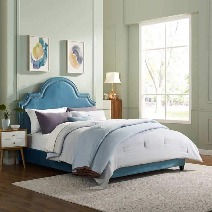 Primrose Performance Velvet Platform Bed